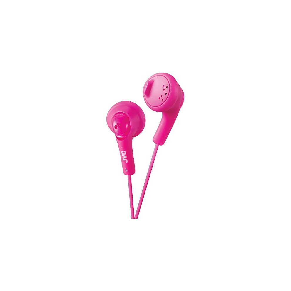 JVC HAF160P Gumy Ear Bud Headphone Pink