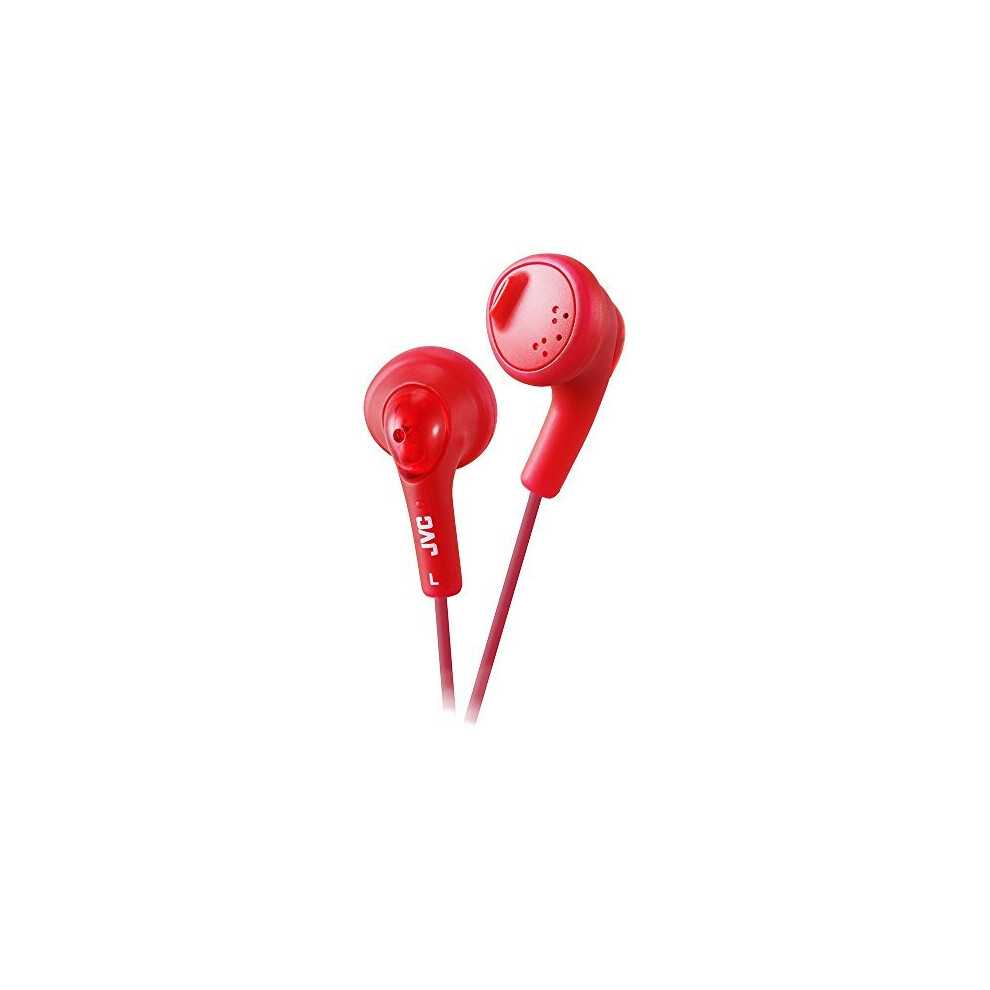 JVC HAF160R Gumy Ear Bud Headphone Red