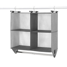 4-teiliger Schrank-Organizer Grau