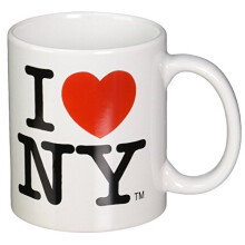 Tazza I Love NY - Ceramica bianca da 11 once Tazze I Love NY dal negozio di souvenir di New York City