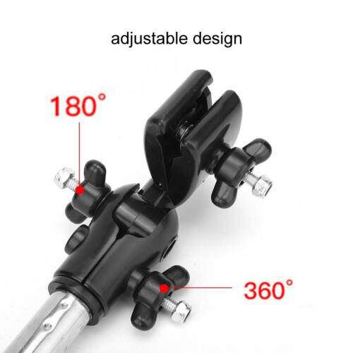 Umbrella Attachment Clamp Stands Connector Pipe Handle Wheelchair Scooter 1