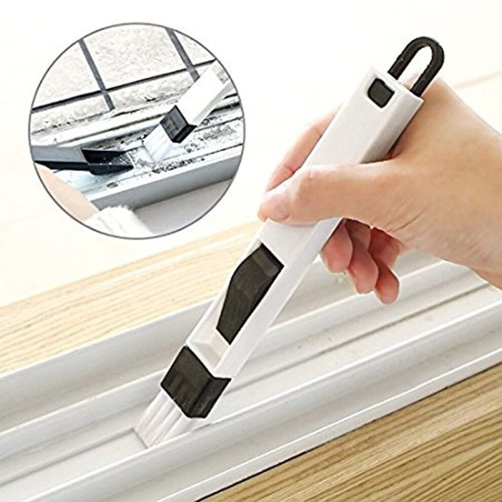 2 in 1 Window Gap Slot Cleaning Small Household Dustpan and Brush Easily Clean Vents Keyboards etc by The Dustpan and Brush Store