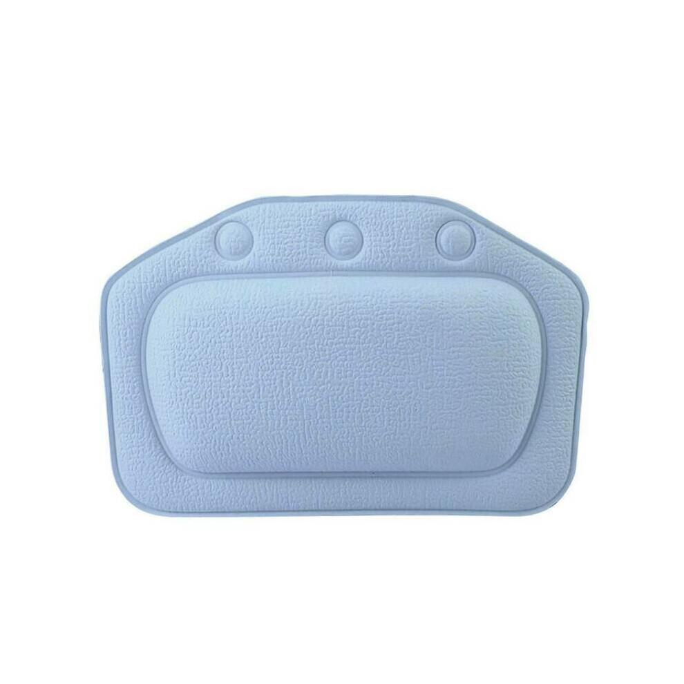( Blue) Spa Pool, Bath Headrest Hot Tub Head Rest Pillow Neck Support Removable Dark/Blue