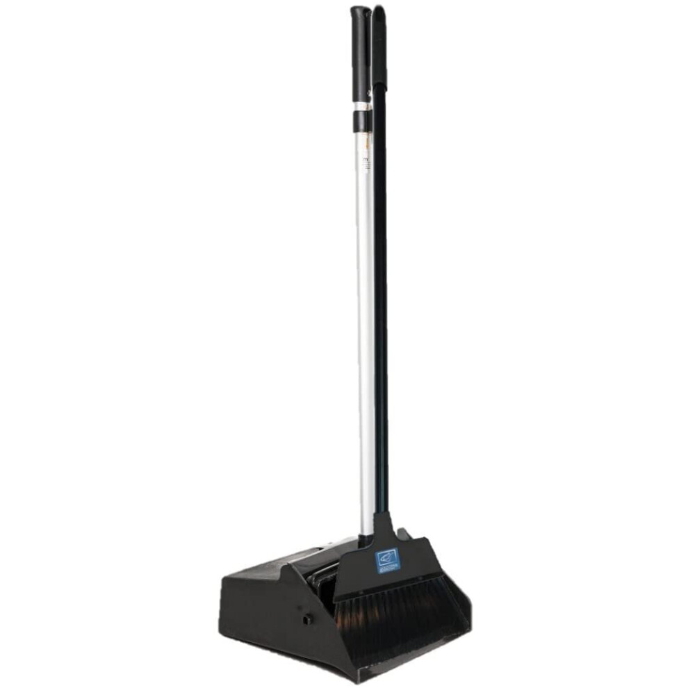 The Dustpan & Brush Store Industrial Strong Long Handled Dustpan And Brush Set Professional Lobby Dust Pan And Broom