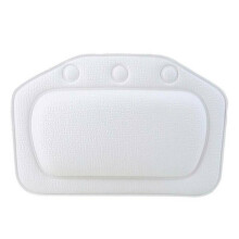 (Blanc) Oreiller d'appui-tête pour spa et bain à remous, soutien du cou, amovible