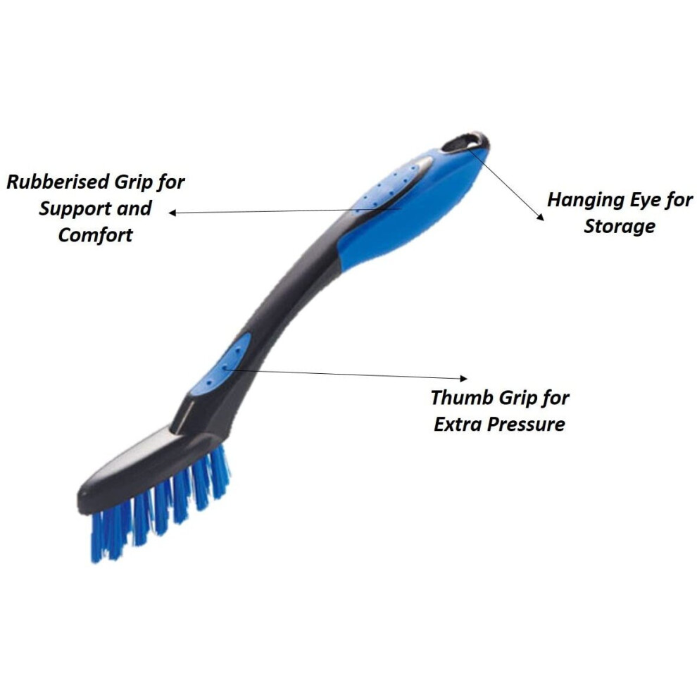 Grout Tile Brush Small Narrow Stiff Bristle Grout Cleaning Brush - Remove Dirt and Grime from The Gaps Between Tiles and Bring Grout Back to Life