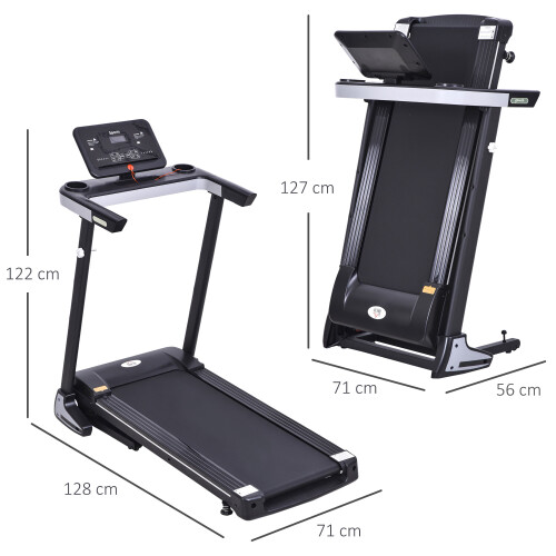 Homcom HOMCOM 500W Folding Motorised Treadmill 1