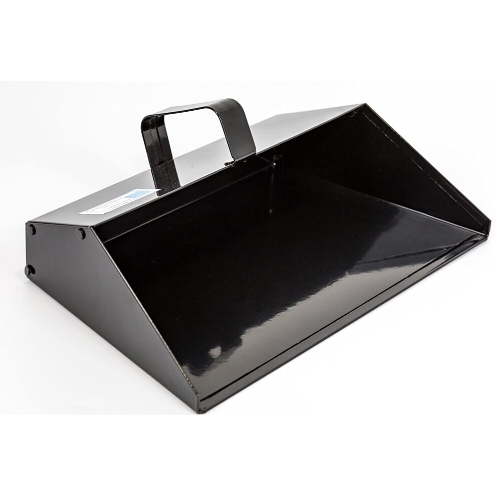 Extra Strong Industrial Trade Metal Dustpan Wide Mouth Extra Capacity-350mm Heavy Duty & Extra Strong Metal Dustpan Perfect for Indoor or Outdoor Use