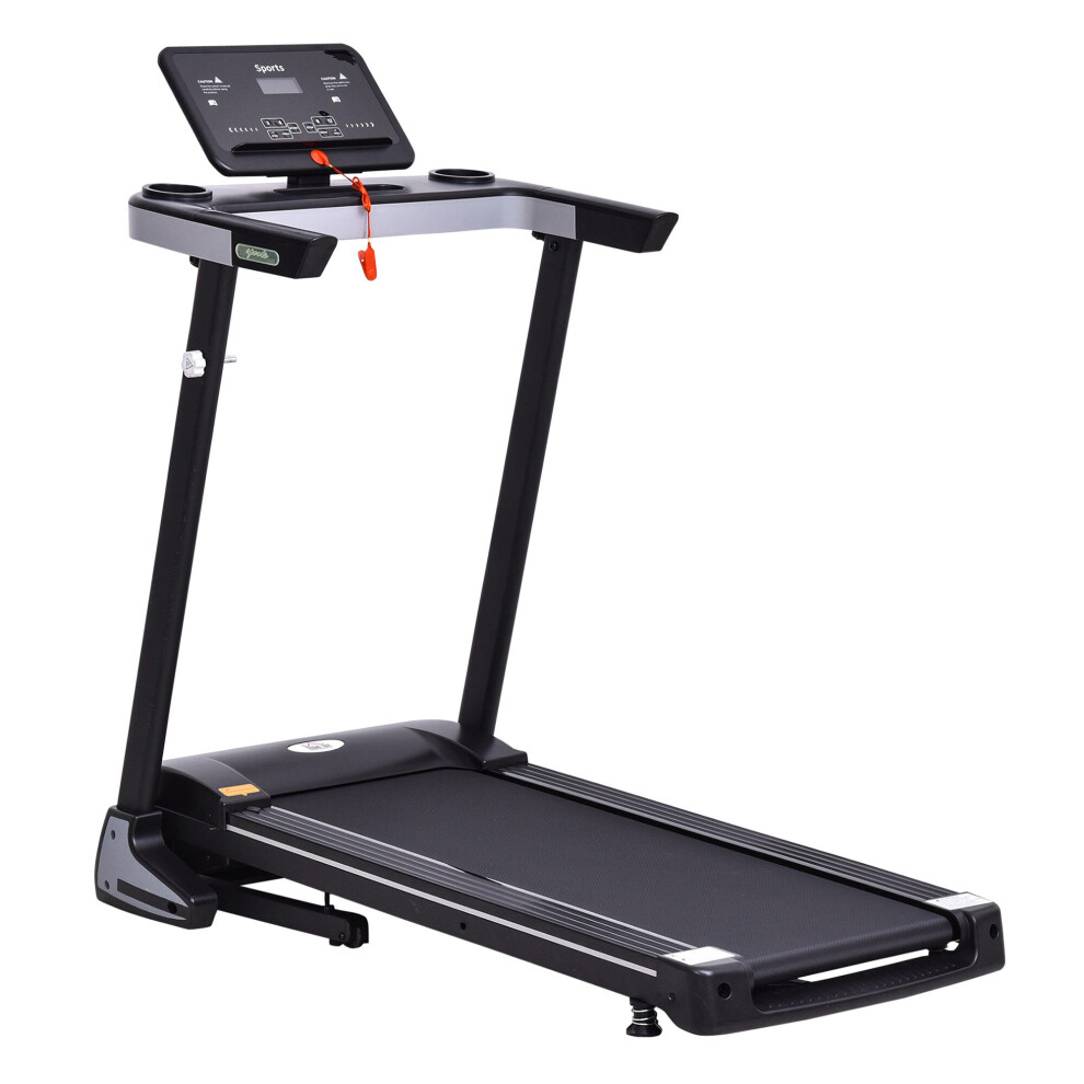Homcom 500W Folding Motorised Treadmill Black