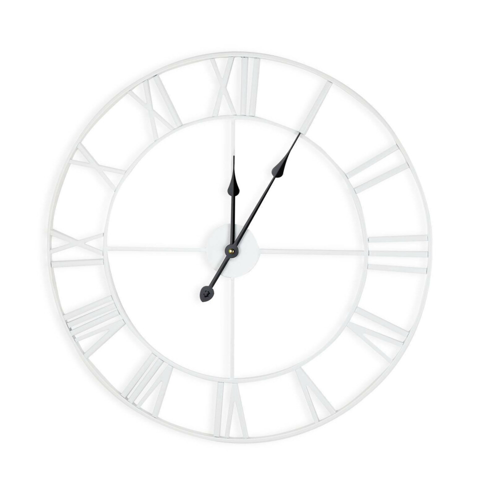 Extra Large Roman Numeral Skeleton Wall Clock - 60cm