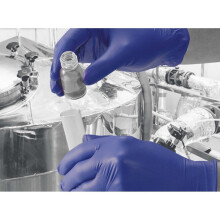 Polyco Finite P Indigo AF Nitrile Gloves Per/100 Glove Sizes: 8.5 - La
