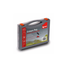 Kampa Grippa Peg Pack PG0016 - 20 x 8in Heavy-Duty Ground Pegs with Free Peg Puller for Hard/Stone Ground