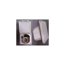 White Flush Fitting Mains Inlet