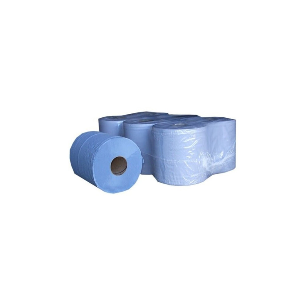 Blue 2 Ply Centre Feed Rolls Per/6