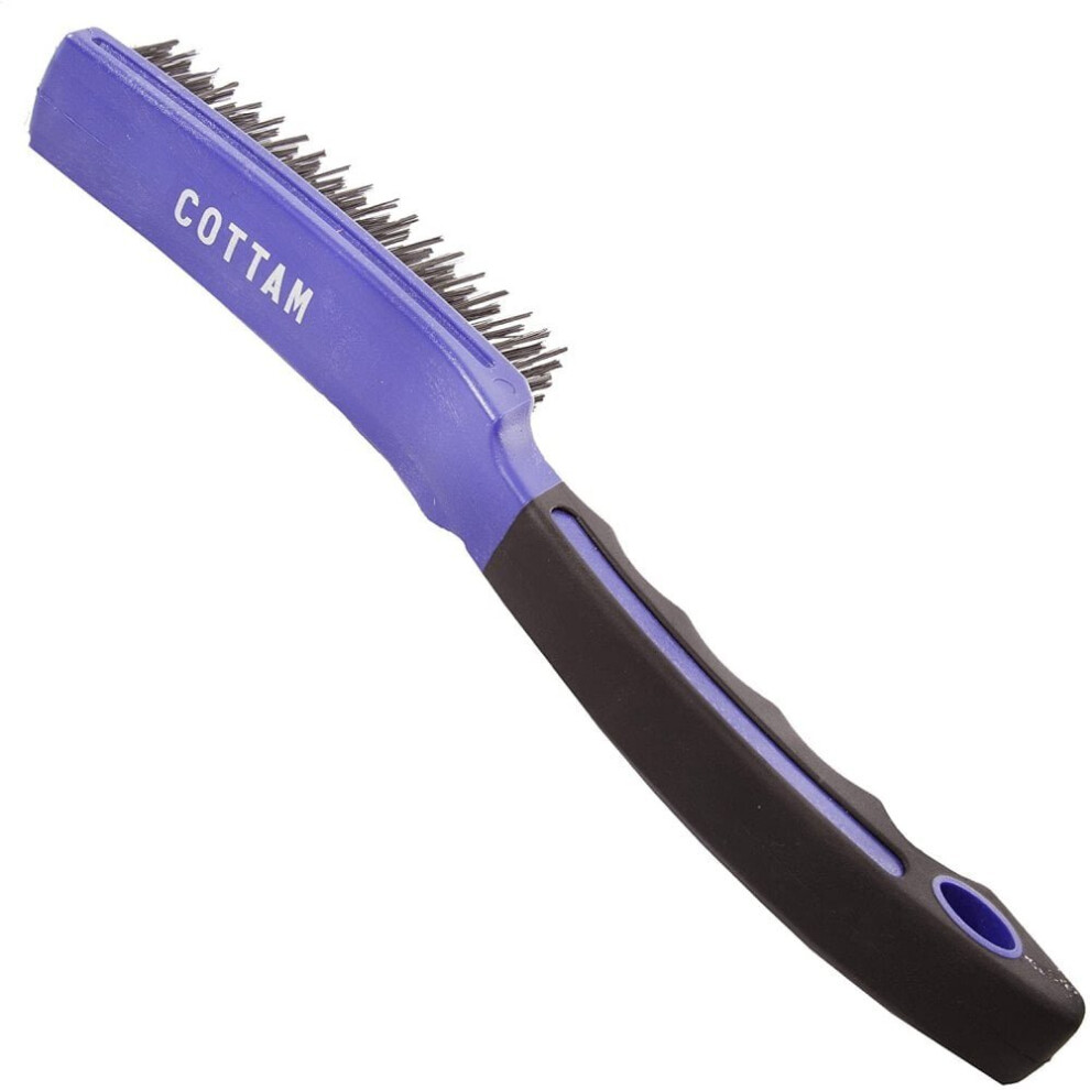 Cottam Brush 4 Row Carbon Steel Wire Brush 5026204006865