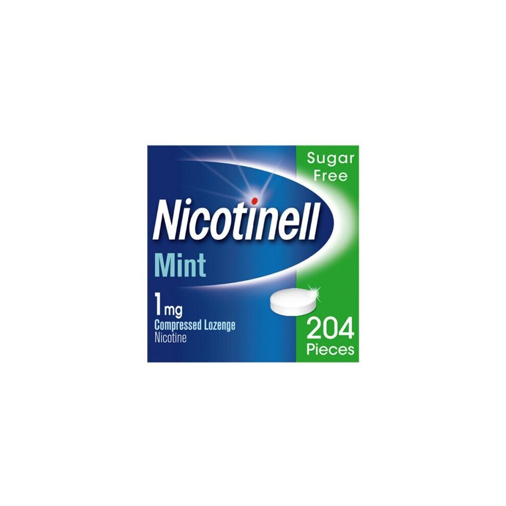 Nicotinell Nicotine Lozenge, 1 mg, Mint, 204 Pieces (Stop Smoking Aid)