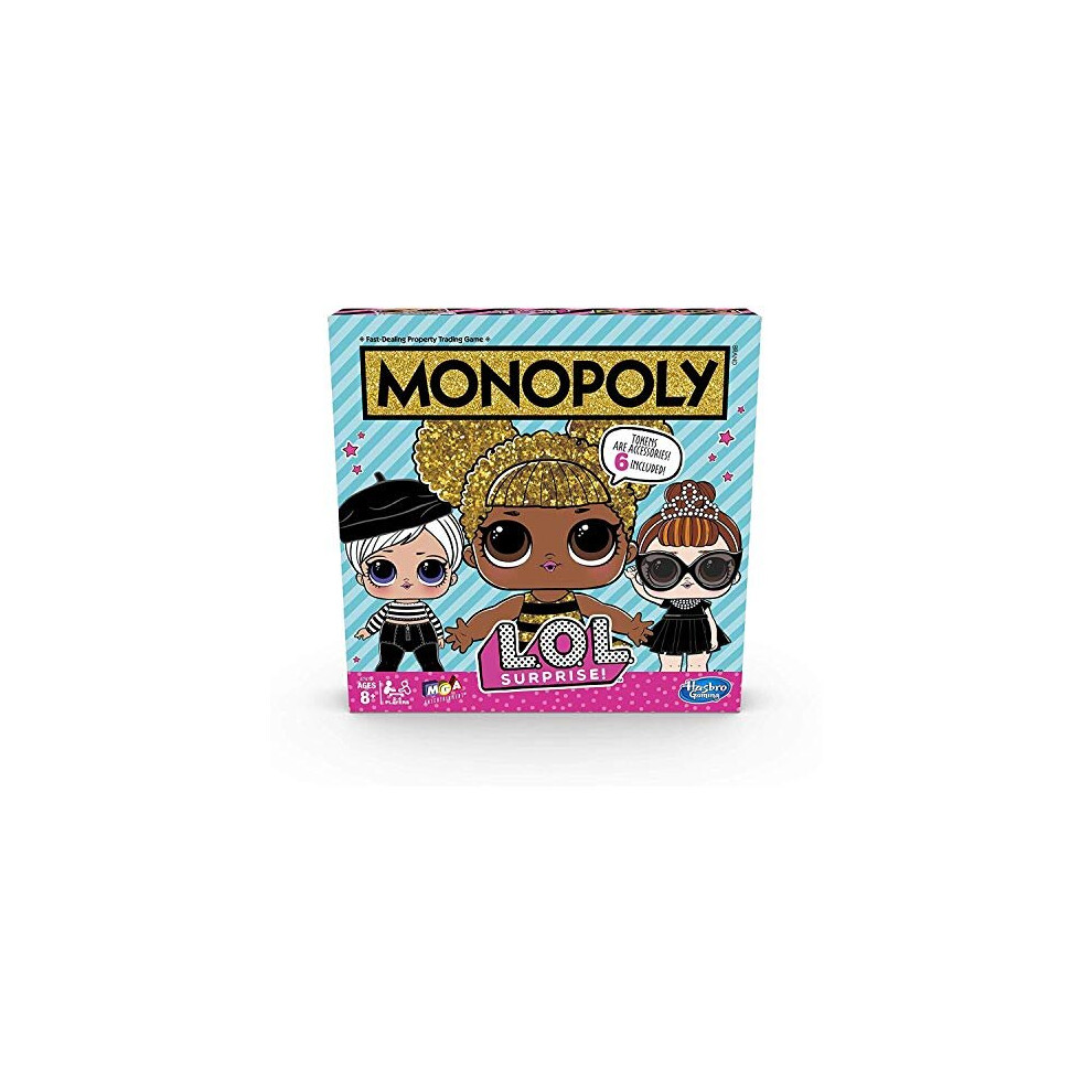 Monopoly Game: L.O.L. Surprise! Edition Board Game for Kids Ages 8 and Up