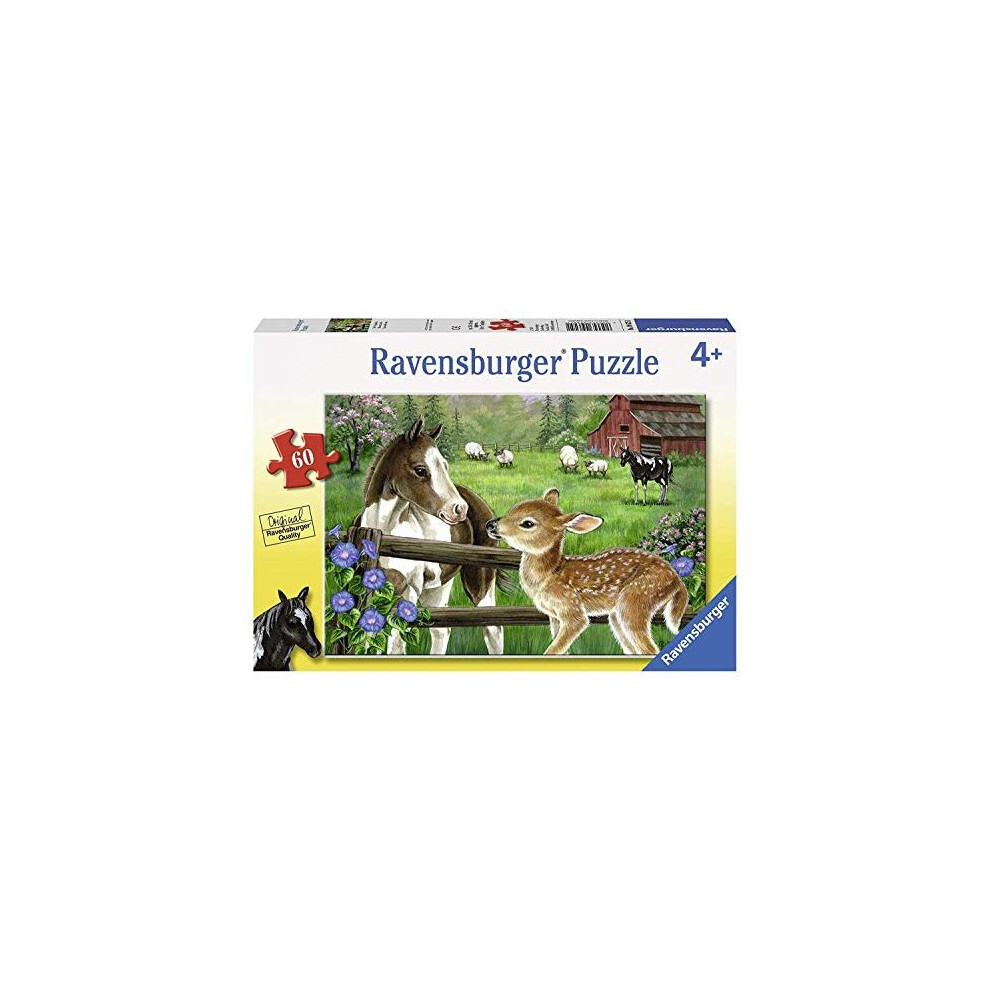 Ravensburger New Neighbors 60 Piece Jigsaw Puzzle for Kids - Every Piece is Unique Pieces Fit Together Perfectly