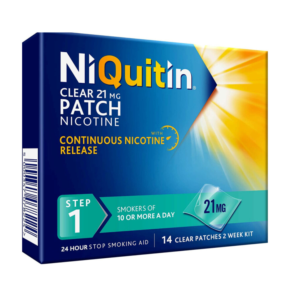 NiQuitin CQ Clear Patches (Step 1) 21mg x 14