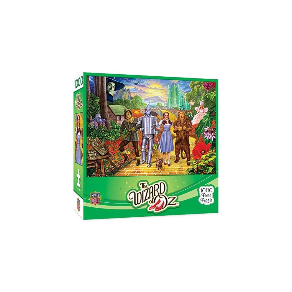 MasterPieces Wizard of Oz Jigsaw Puzzle, Off to See The Wizard, with Dorthy, Toto & Friends, 1000 Pieces