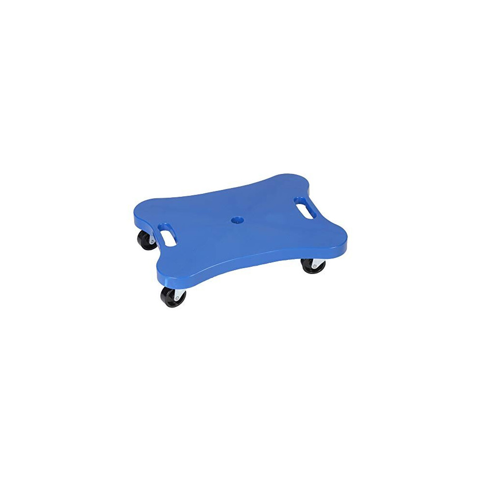 Champion Sports Plastic Scooter Board with Contoured Handles Blue