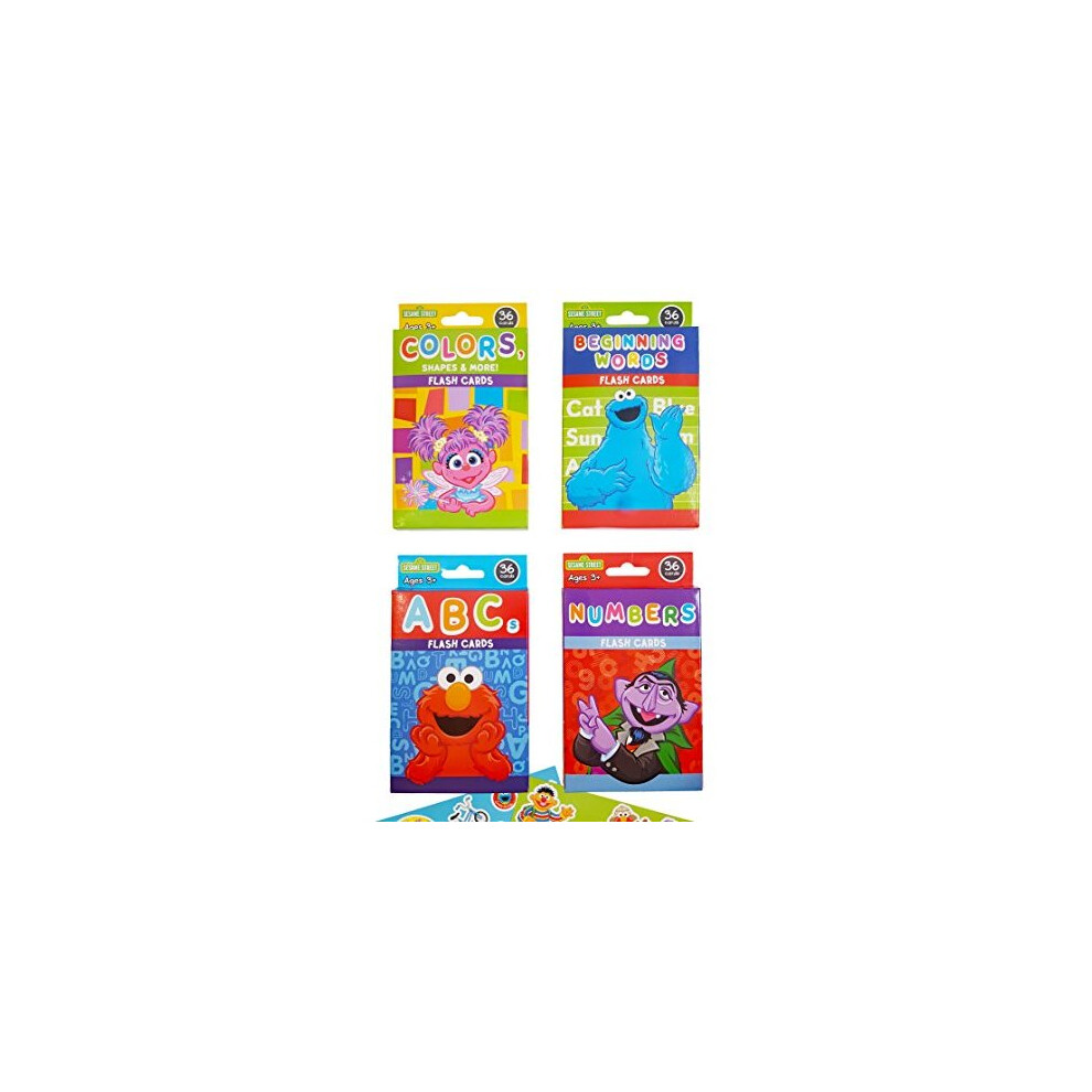 Sesame Street Educational Flash cards for Early Learning. Set includes colors, Shapes & More, ABcs, Numbers and Beginning Words.