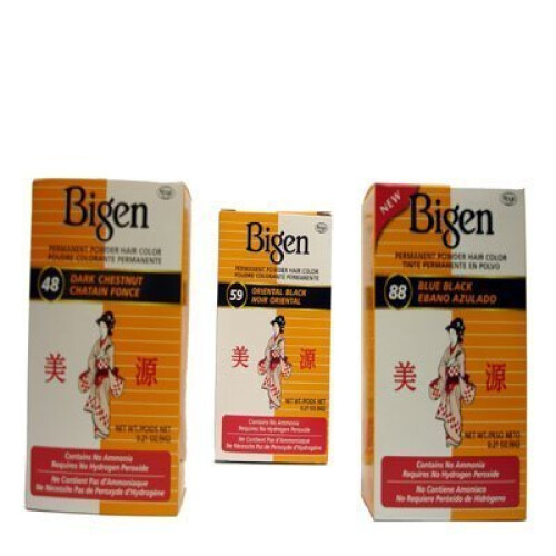 Bigen Bigen Σκόνη Χρώματος Μαλλιών 59 Oriental Black .21 oz
