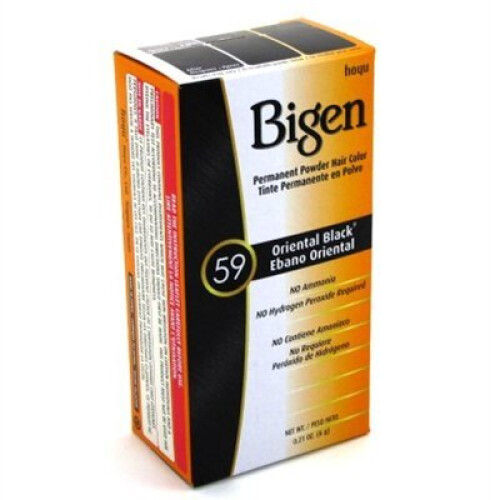 Bigen Bigen Μόνιμο Χρώμα Μαλλιών Πούδρα 59 Μαύρο Ανατολής 1 τεμ (Συσκευασία 12)