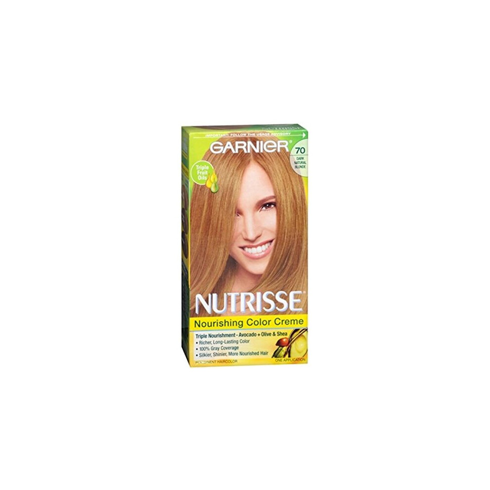 garnier Nutrisse Haircolor - 70 Almond creme (Dark Natural Blonde) 1 Each (Pack of 2)