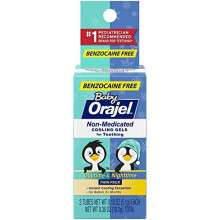 Orajel, Baby Tages- + Nacht-Kühlgele fürs Zahnen, 0+ Jahre, 2 Tuben, je 0,18 oz (5,1 g)