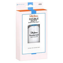 Sally Hansen Double Duty Base & Top Coat 0.45 oz (13.3 ml) Panthenol Formula — Smooths Nails for a Chip-Resistant Finish