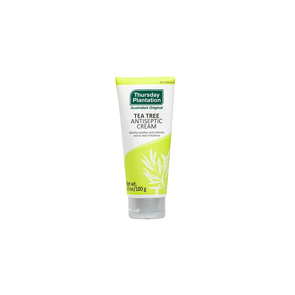 Thursday Plantation Tea Tree Antiseptic cream, Antibacterial Skin Treatment, 3.5 Ounces