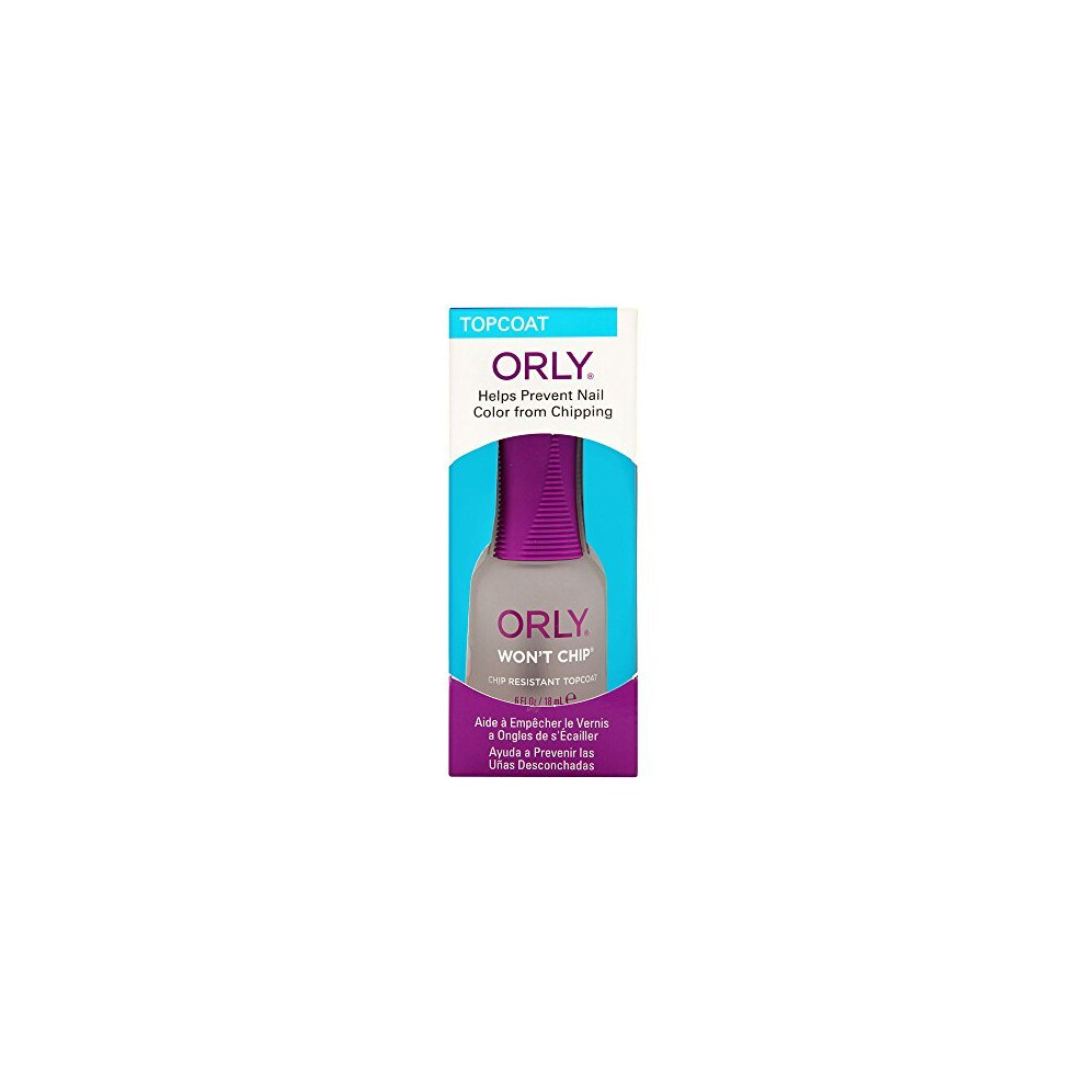 Orly Top Nail Coat Won't Chip 0.6 Ounce