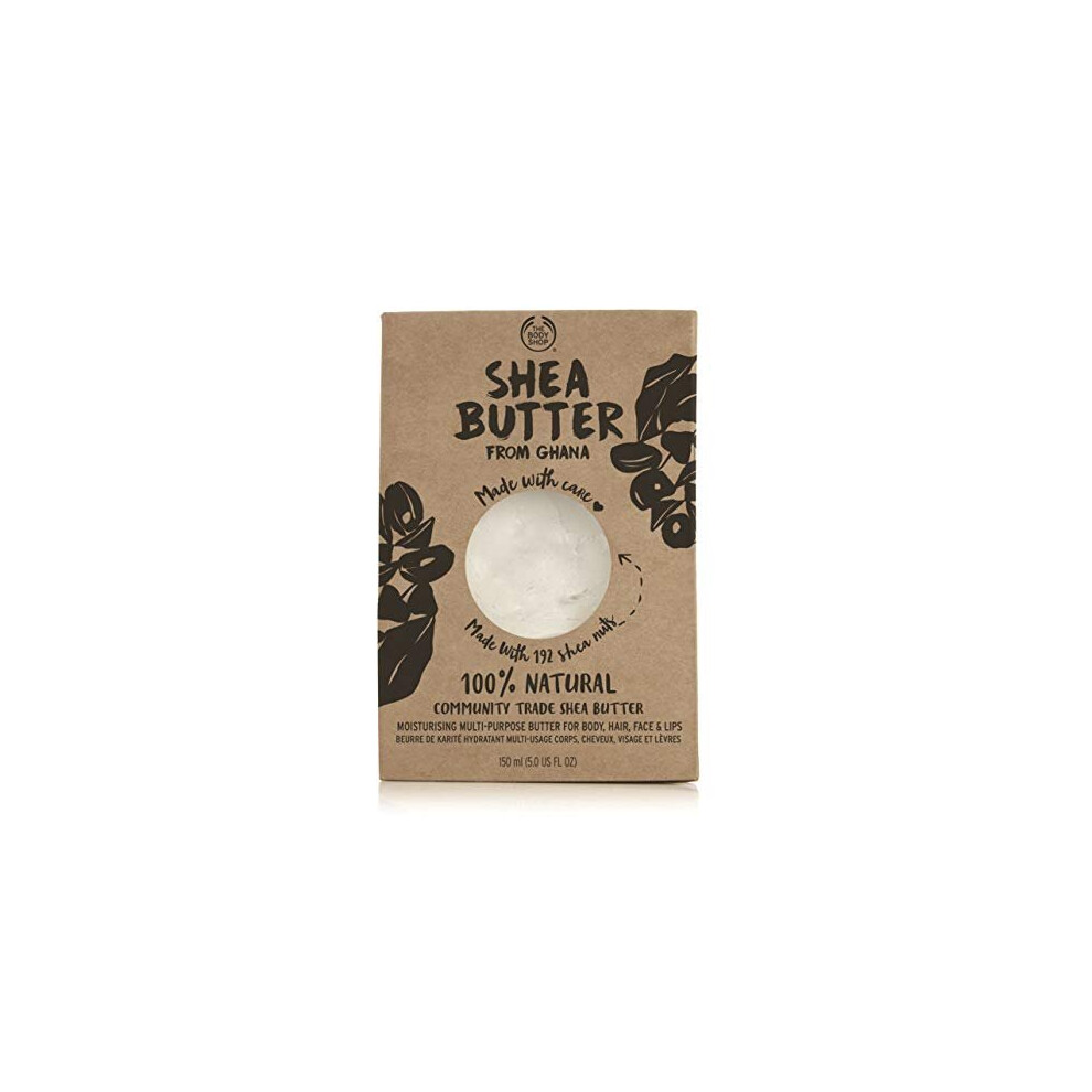 The Body Shop 100% Natural Shea Butter 5 Fl Oz (Vegan)