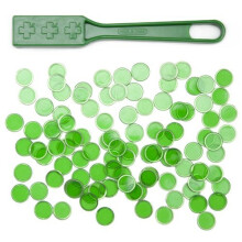 Royal Bingo Supplies Magnetic Bingo Wand with 100 Metallic Bingo chips (green)