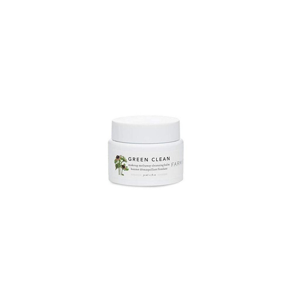 Farmacy Green Natural Makeup Remover - Clean Makeup Meltaway Cleansing Balm Cosmetic - Travel Size 1.7 Oz