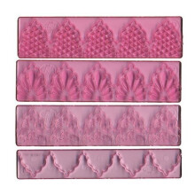 FMM Textured Lace Set 1 Includes 3 lace designs plus 1 cutter