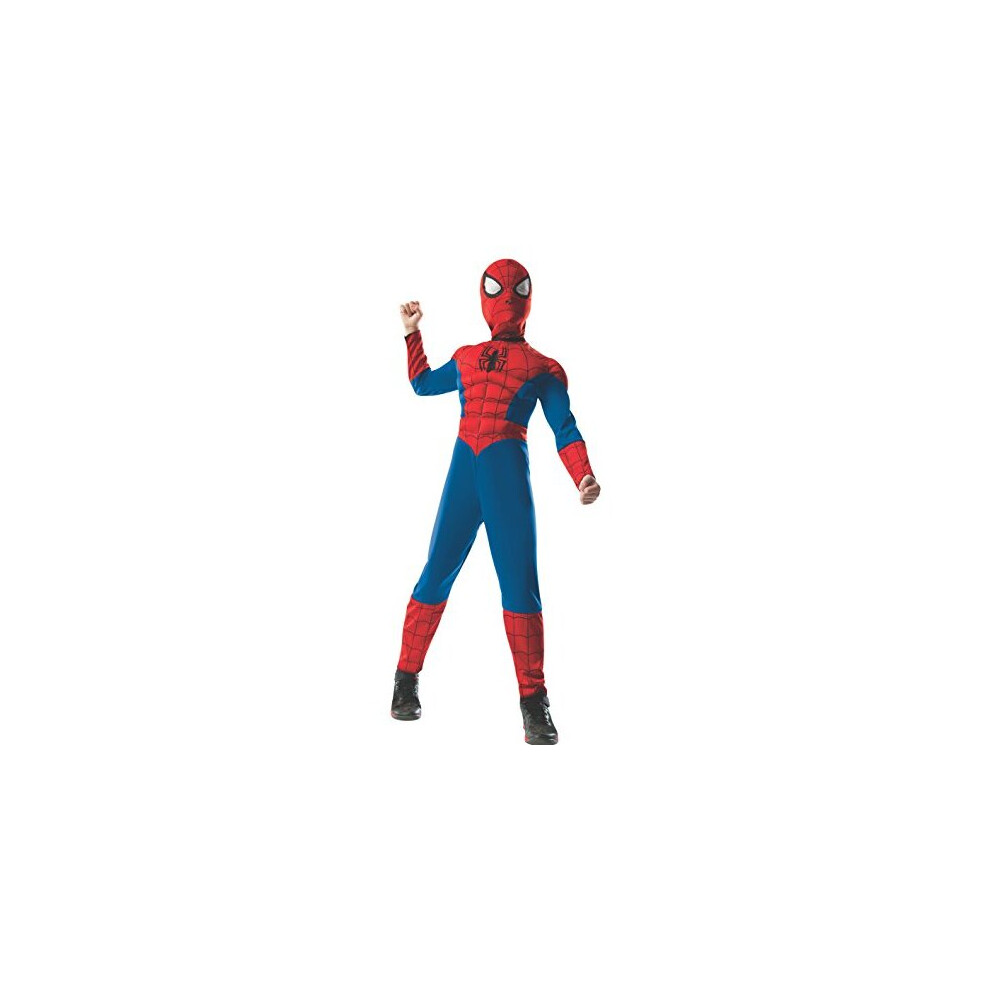 Rubies Marvel Ultimate Spider-Man 2-in-1 Reversible Spider-Man / Venom Muscle chest costume, child Small - Small One color