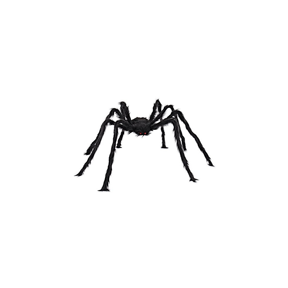 JOYIN Halloween Outdoor Decorations Hairy Spider (Black)