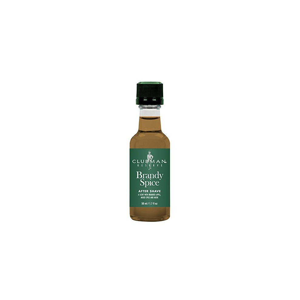 Clubman Reserve Brandy Spice After Shave Lotion, Instantly Cools, Tones, Refreshes The Skin After Shaving, 1.7 Oz