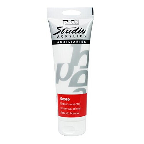 Apprêt blanc opaque - PEBEO - Gesso Studio - Séchage rapide - Surface mate