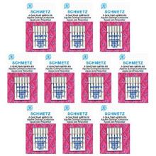50 Schmetz Quilting Sewing Machine Needles - Size 90/14 - Box of 10 cards