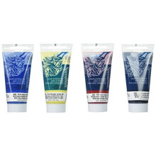 Speedball Water-Soluble Block Printing Ink Set - 4 Bold colors With Satiny Finish - 1.25 FL OZ Tubes