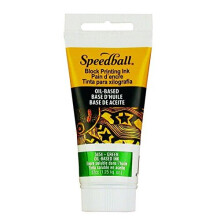Speedball Ölbasiertes Linoldruckfarbe, 1,25 Unzen, Grün, für professionelle, permanente Drucke AP zertifiziert