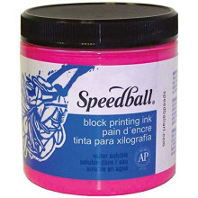 Speedball wasserlösliche Blockdruckfarbe, 8-Unzen-Glas, Magenta