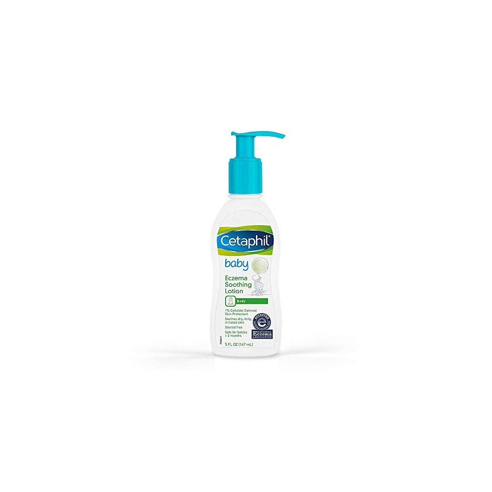 Cetaphil Baby Eczema Soothing Lotion with Colloidal Oatmeal | Dermatologist Recommended for Dry, Itchy and Irritated Skin | 5 Fl. Oz