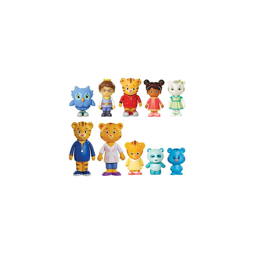 Daniel Tiger's Neighborhood Friends u0026 Family Figure Set (10 Pack) Includes:  Daniel