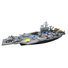 Porte-avions Toy Essentials de 27 pouces avec v?hicules ? r?action et mini-soldats et 9 avions de chasse en prime