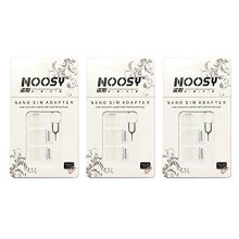 SIM card Adapter KIT 3-Pack (9 Total Adapters: Nano to Micro, Nano to Regular, Micro to Regular) with SIM Extractor (White)