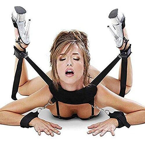 Woman's Bed Tied Str¨¢ps Bedroom Cuffs Set